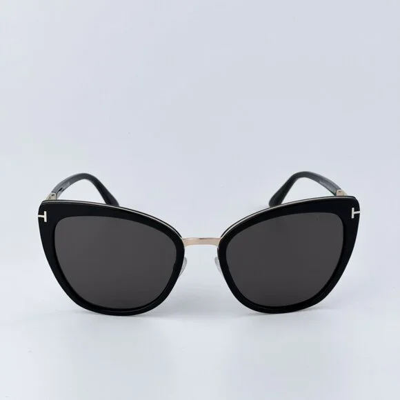 Tom Ford Women BRAND NEW Sunglasses SIMONA Black Gold Smoke  display picture 1